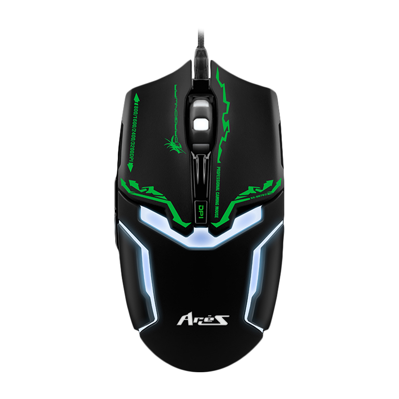 Dragon War G10 ARES GAMING MOUSE PROFESSIONAL GAMING MOUSE (Black)