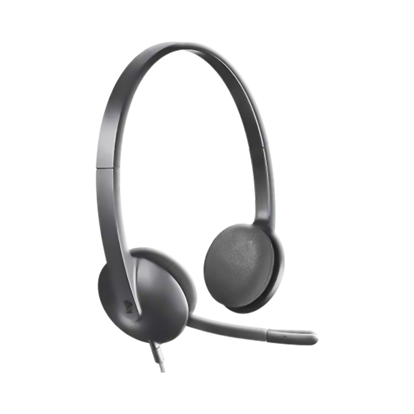 Logitech USB Headset H340, Stereo, USB Headset for Windows and Mac - Black