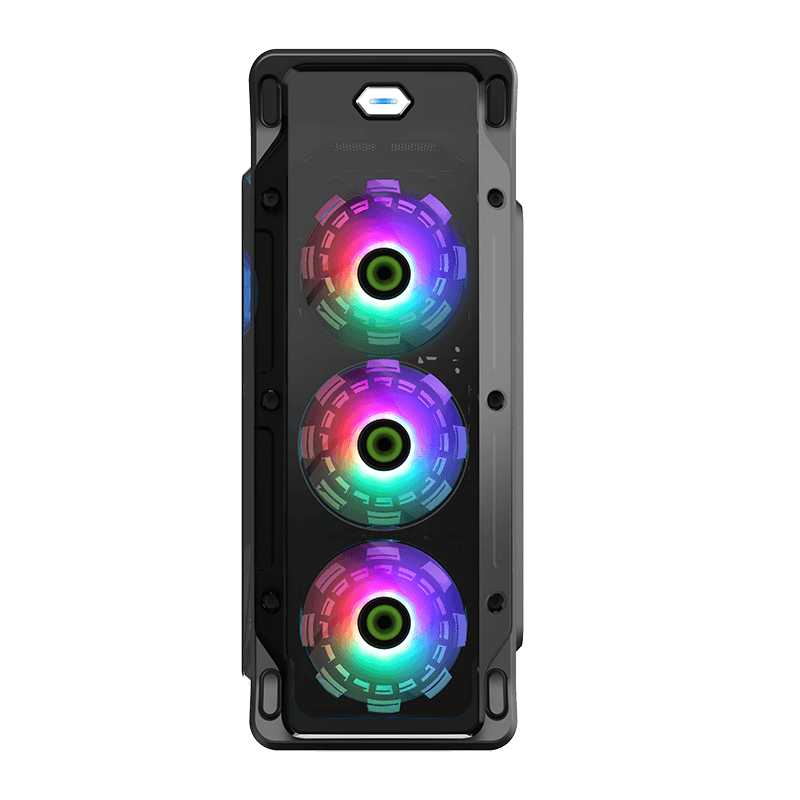 GameMax Starlight FRGB BK Gaming Case – Mid-Tower RGB Airflow Chassis | Starlight FRGB BK_