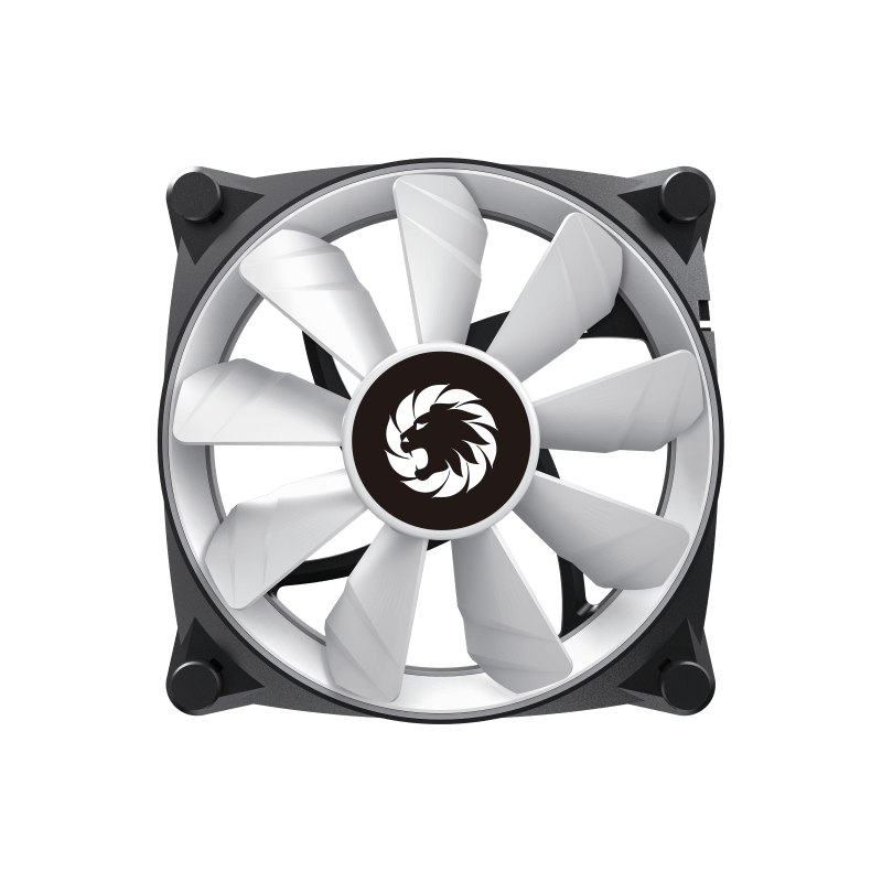 GameMax GMX-12-CBB ARGB Big Bowl Fan | High-Pressure Ultra-Thin Cooling Fan with Sickle Blade Design & RGB Sync Support (GMX12CBB)