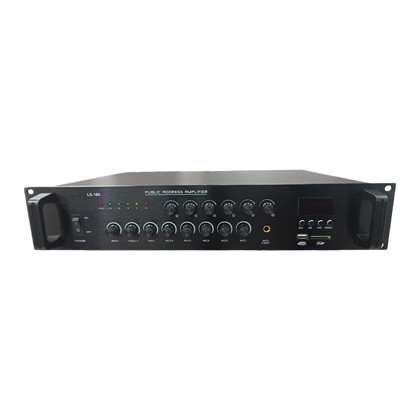 Amplifiers CHLD LS-180 Public Address (PA) Mixer Amplifier 6 Zones