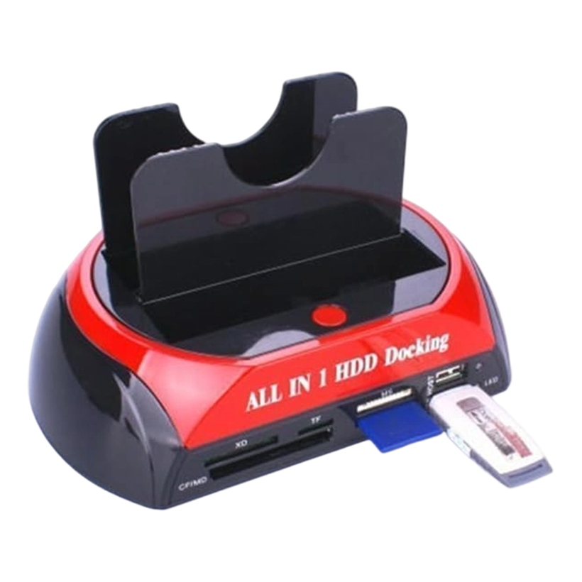 All in 1 HDD Docking, 2.5''/3.5'' SATA Multi-Function  875J  Docking Station SATA Hard Disk Base USB HUB Reader