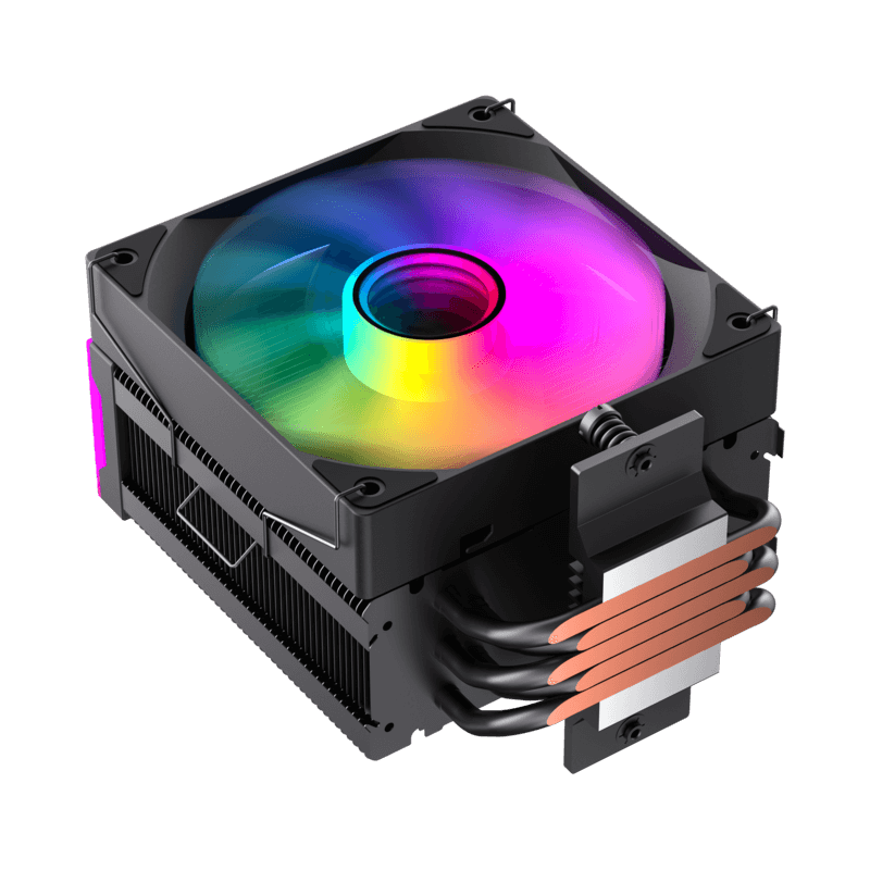 GameMax Sigma 550 Infinity Black CPU Air Cooler | 220W Tower Cooler with 5 Heat Pipes, ARGB Infinity Lighting & High-Density Fin Design