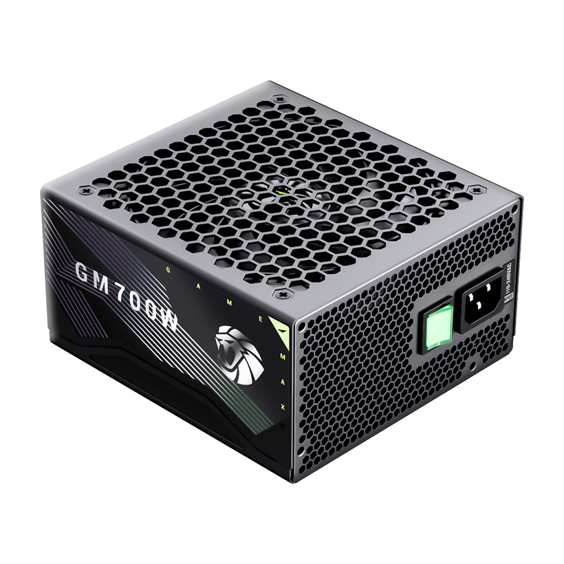 GameMax GM 700B 80 Plus Bronze Power Supply | 700W PSU with Active PFC, 140mm Silent Fan & Multi-Protection Safety (GM700B)