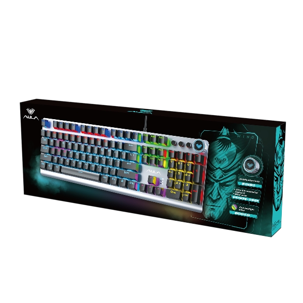 Aula F3018 White Double Sensing Axis Mechanical Gaming Keyboard
