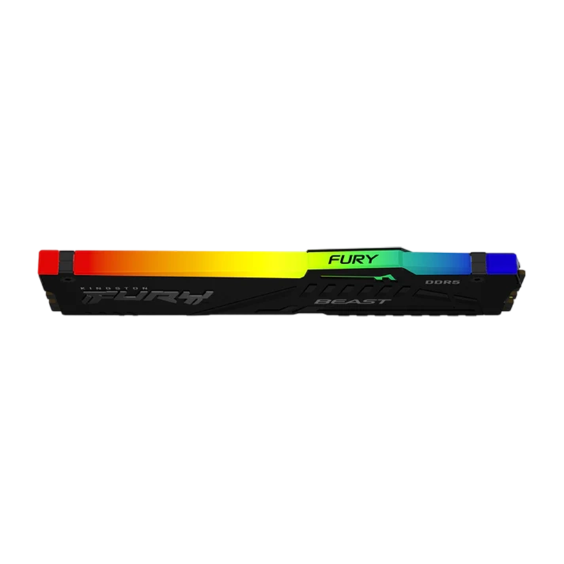 Kingston Fury Beast RGB 16GB 6000MT/s KF560C36BBE2A-16 DDR5 CL36 Desktop Memory | AMD Expo | Single Module |  Style and High-end Performance