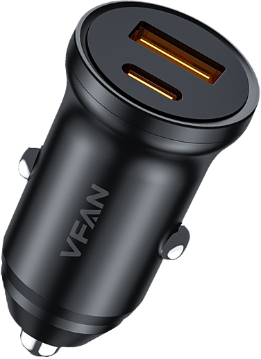 VFan C03 Car Charger 12–24V DC / Fast Car Charger | C 03_