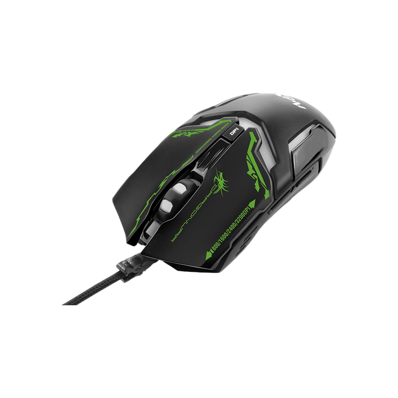 Dragon War G10 ARES GAMING MOUSE PROFESSIONAL GAMING MOUSE (Black)