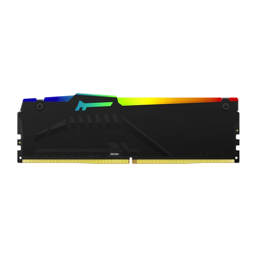 Kingston Fury Beast RGB 16GB 6000MT/s KF560C36BBE2A-16 DDR5 CL36 Desktop Memory | AMD Expo | Single Module |  Style and High-end Performance