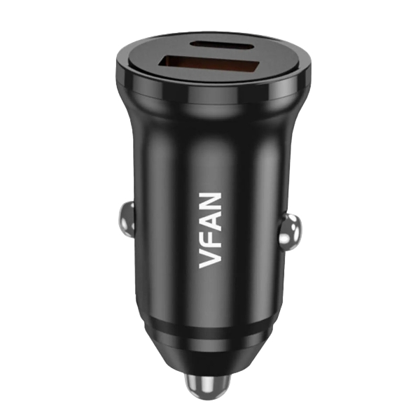 VFan C03 Car Charger 12–24V DC / Fast Car Charger | C 03_