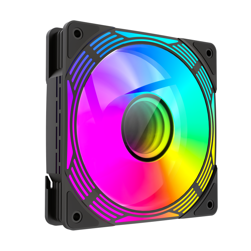 GameMax KF300 BK – 120mm ARGB PWM Fan Kit (3-in-1 Set) with V4.0 ARGB Hub & Smart Speed Control { KF_ 300 }