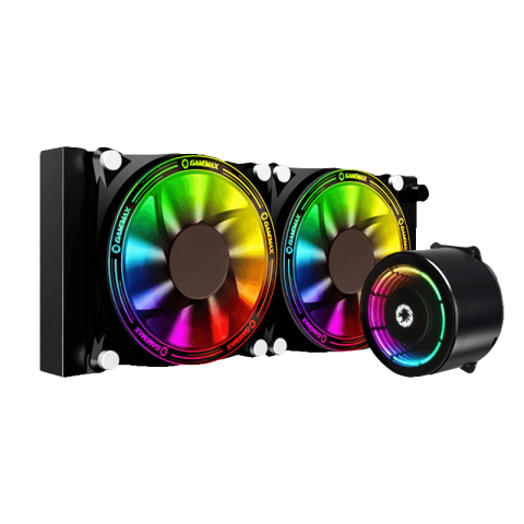 GameMax Ice Chill 240 RGB Liquid Cooler | 240mm AIO CPU Cooling System with ARGB Sync & Aura-Compatible Lighting
