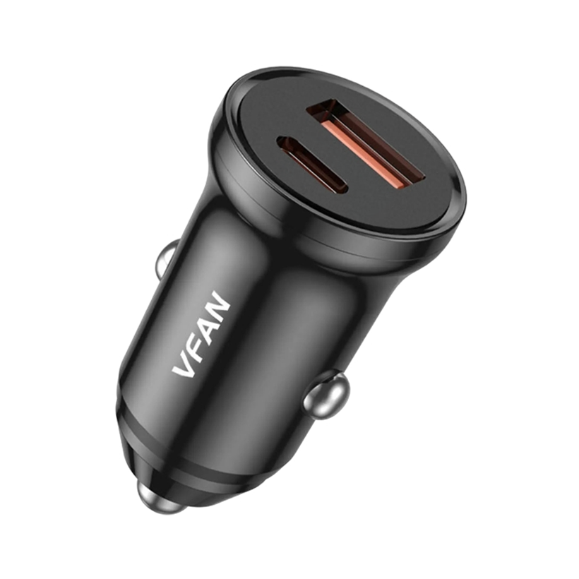 VFan C03 Car Charger 12–24V DC / Fast Car Charger | C 03_