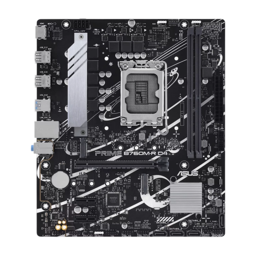 ASUS PRIME B760M-R DDR4 Intel 13th Gen Motherboard DDR4 2xM.2 Gen4 Mainboard