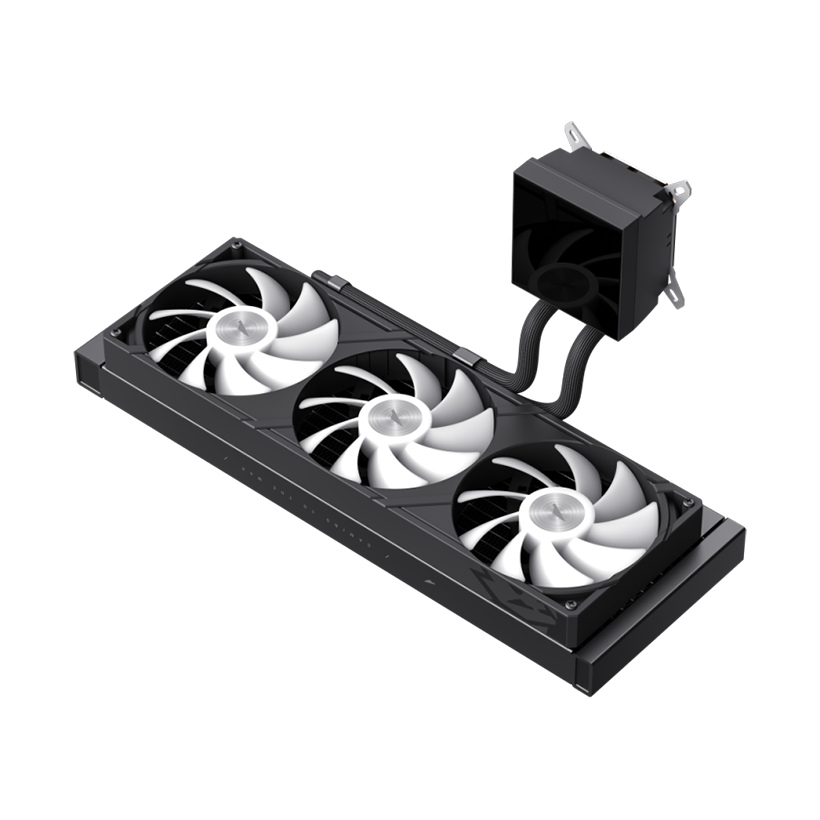 GameMax GLACIER 360 LCD BK RGB Liquid CPU Cooler – 360mm AIO with 3.95" LCD Display & 330W TDP Cooling