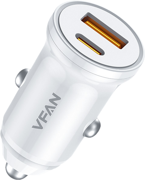VFan C03 Car Charger 12–24V DC / Fast Car Charger | C 03_