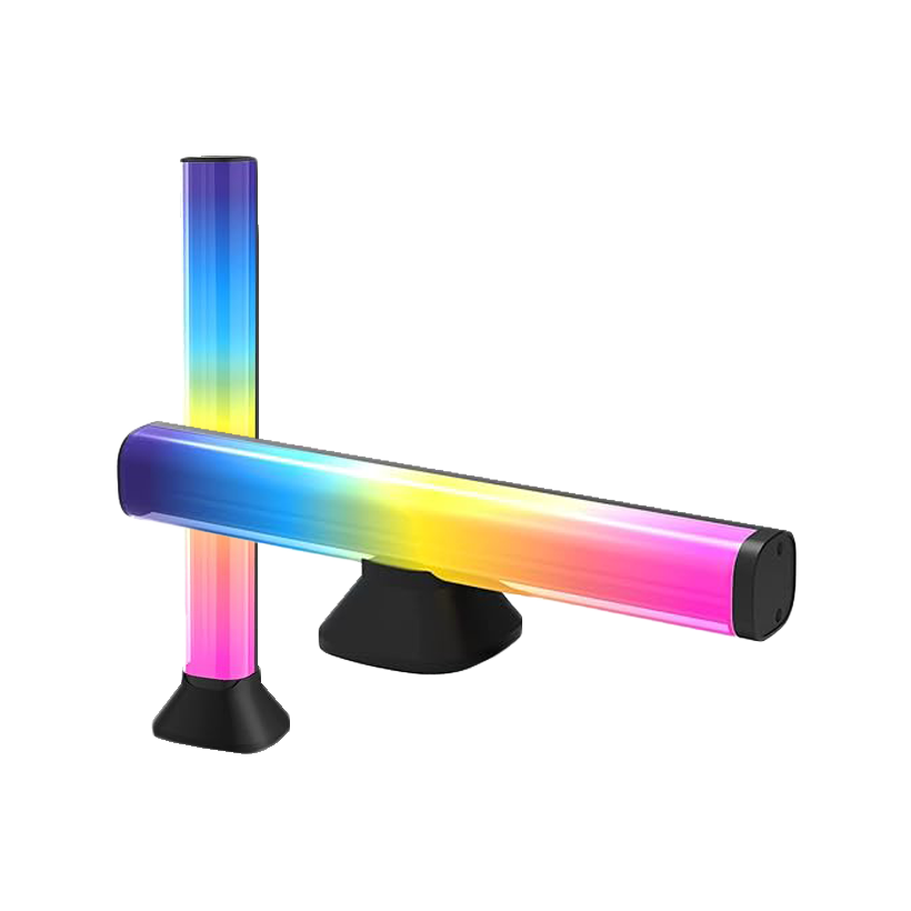 Desk Atmospher Lamp, Smart RGB LED Light Bars 2-Pack for Games, Movies & Music Sync, 46 Scene Modes, Easy Install