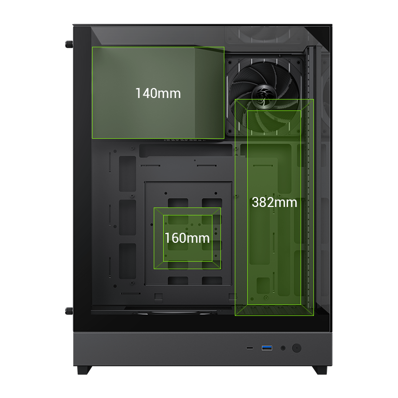 GameMax T20 BK M-ATX Tower RGB PC Cases