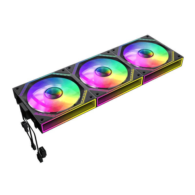 GameMax FN12A-S3I-B Air Fan (x3) | FN12A S3I Black