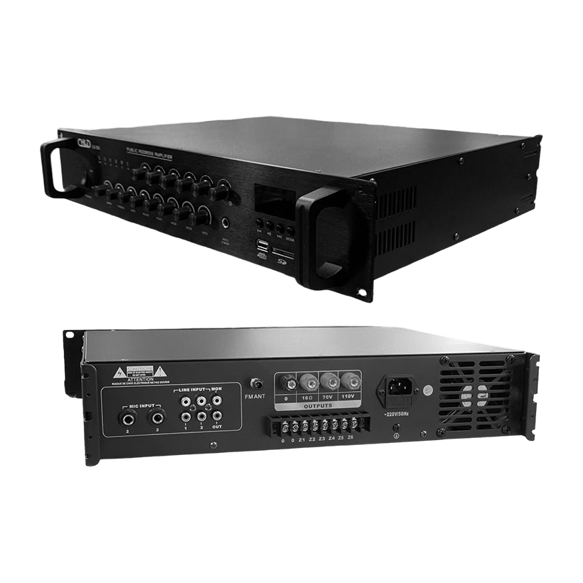 Amplifiers CHLD LS-350 Public Address (PA) Mixer Amplifier 6 Zones