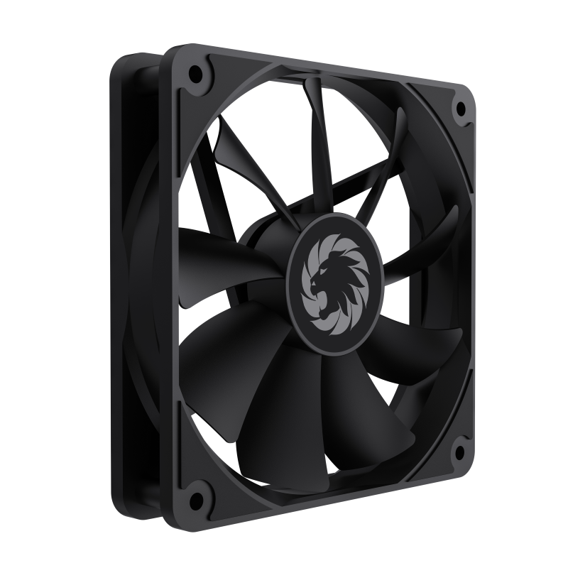 GameMax GMX-WFBK BK Cooling Fan | Hydraulic Bearing Silent 9-Blade 120mm Case Fan | GMX WFBK
