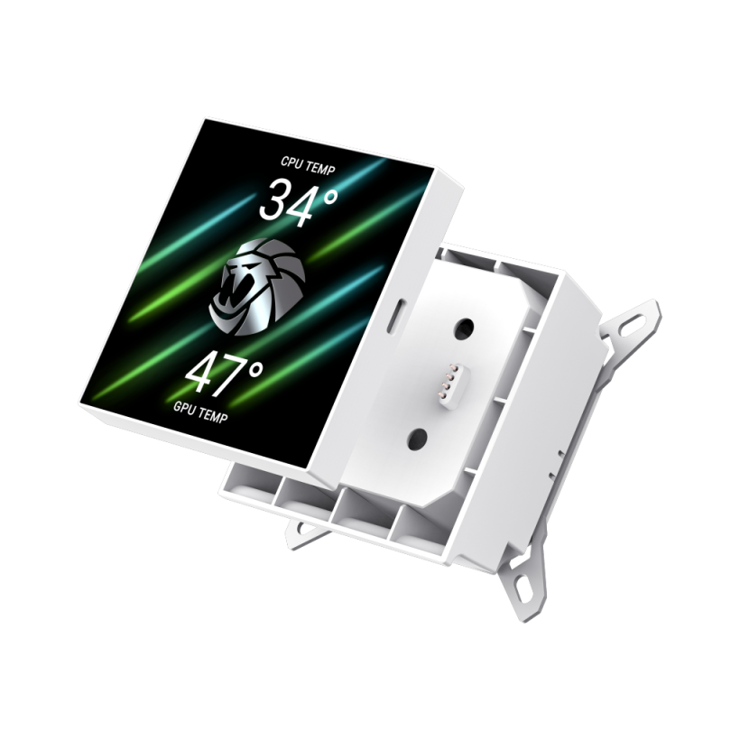 GameMax GLACIER 360 LCD WH RGB Liquid CPU Cooler – 360mm AIO with 3.95" LCD Display & 330W TDP Cooling | GLACIER 360