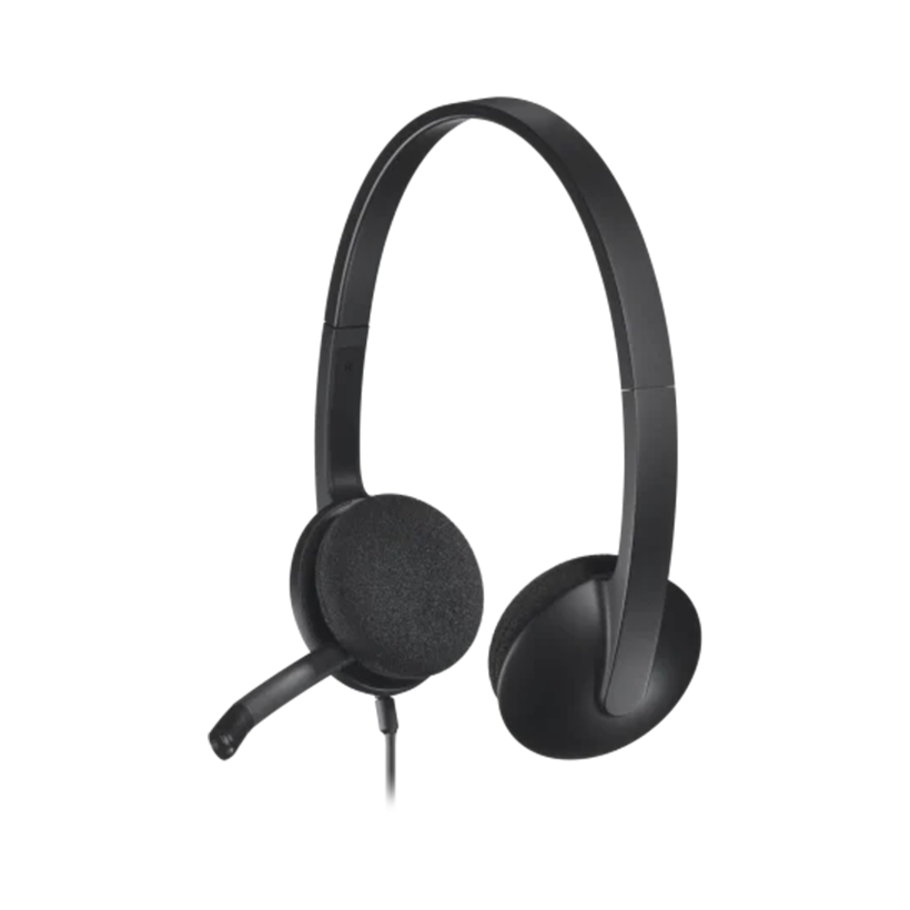 Logitech USB Headset H340, Stereo, USB Headset for Windows and Mac - Black