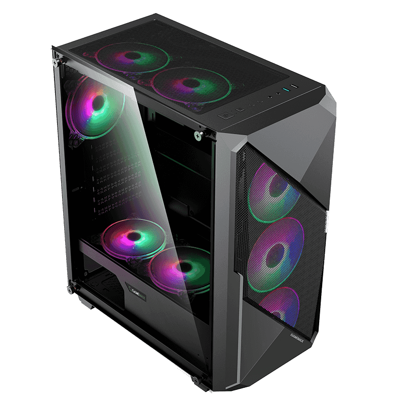 GameMax Revolt Gaming Case | ARGB Airflow Mid-Tower Chassis | Revolt