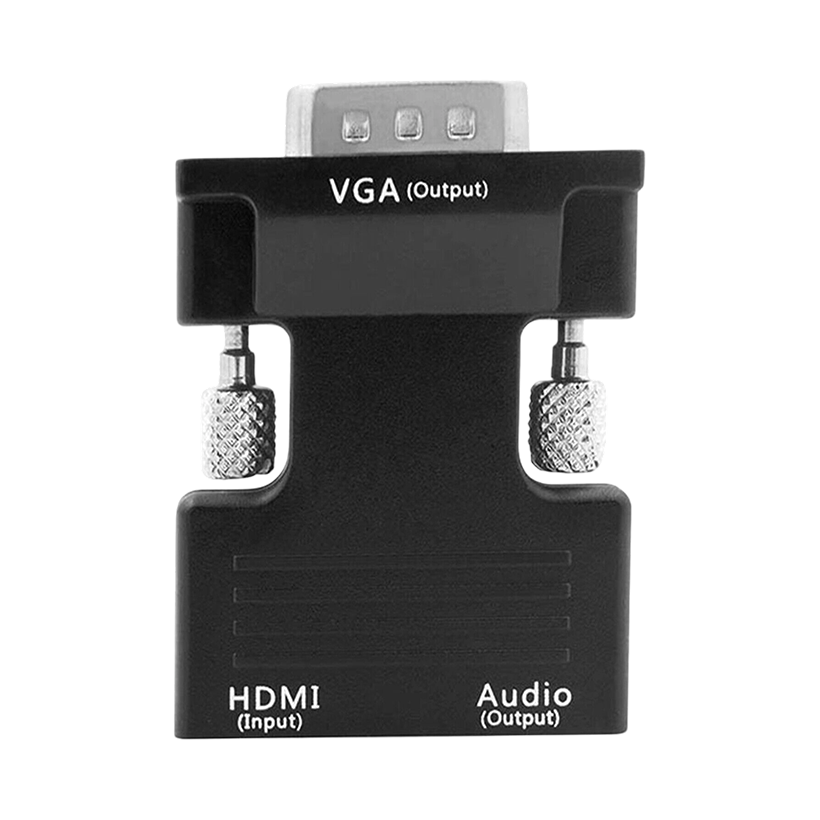 HDMI Female to VGA Male Converter Adapter 1080P VGA Male to HDMI Female Adapter with 3.5 mm Audio Cable USB 2.0 Cable for HDTV AV HD Display