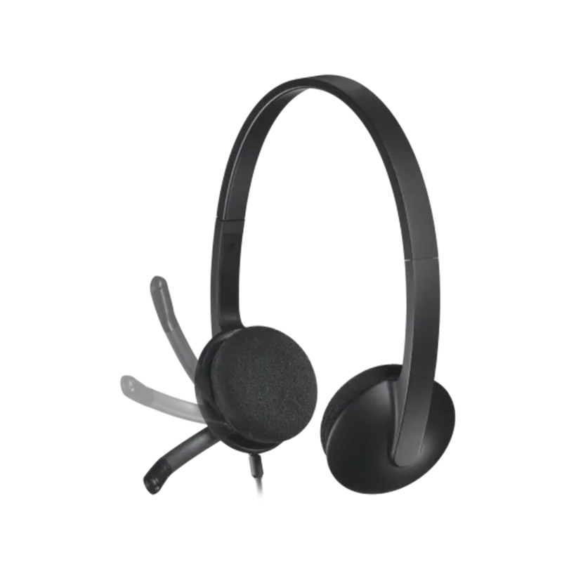 Logitech USB Headset H340, Stereo, USB Headset for Windows and Mac - Black