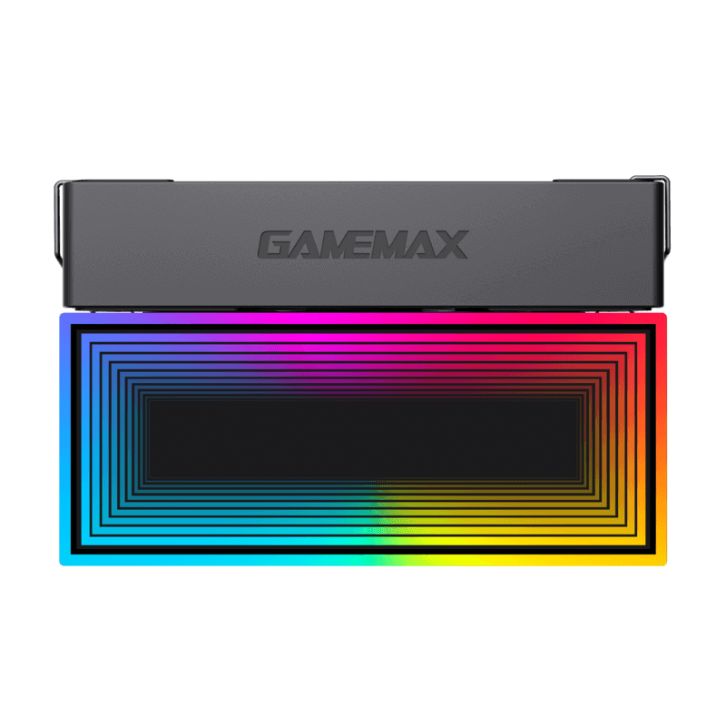 GameMax Sigma 550 Infinity Black CPU Air Cooler | 220W Tower Cooler with 5 Heat Pipes, ARGB Infinity Lighting & High-Density Fin Design