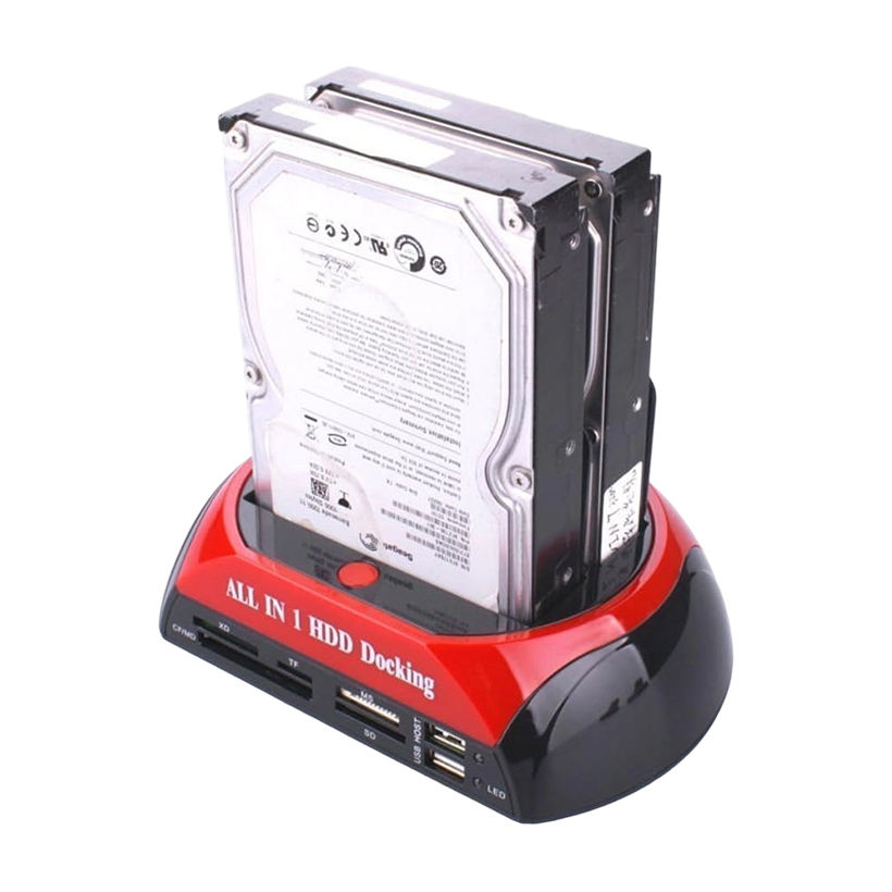 All in 1 HDD Docking, 2.5''/3.5'' SATA Multi-Function  875J  Docking Station SATA Hard Disk Base USB HUB Reader