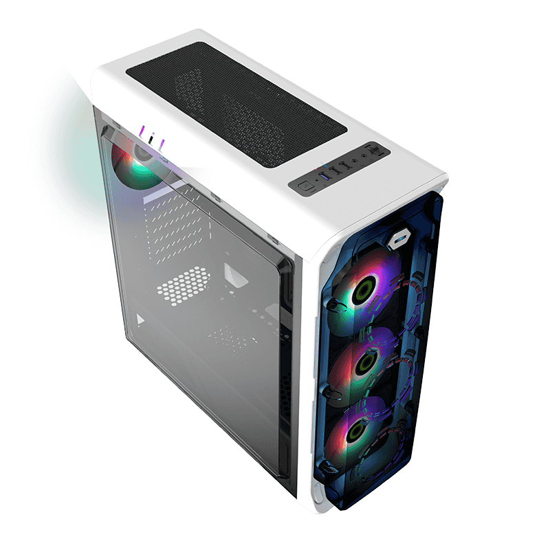 GameMax Starlight FRGB WT Gaming Case