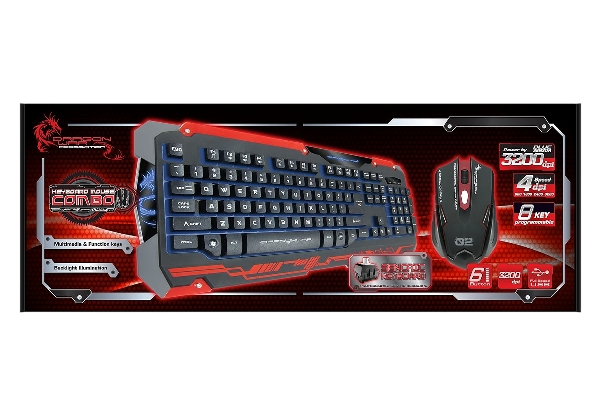 DragonWar GKM-001  Gaming Sencaic Keyboard + Mouse | GKM 001