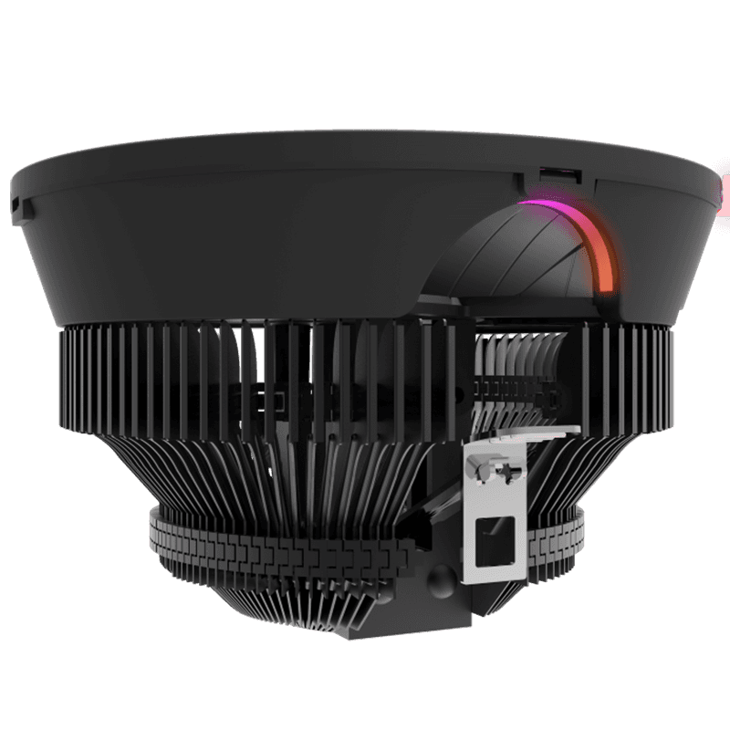 GameMax Gamma 200 RGB CPU Air Cooler | Top-Flow Compact Cooler with Direct-Touch Copper Base & Rainbow ARGB Lighting (GAMMA200)