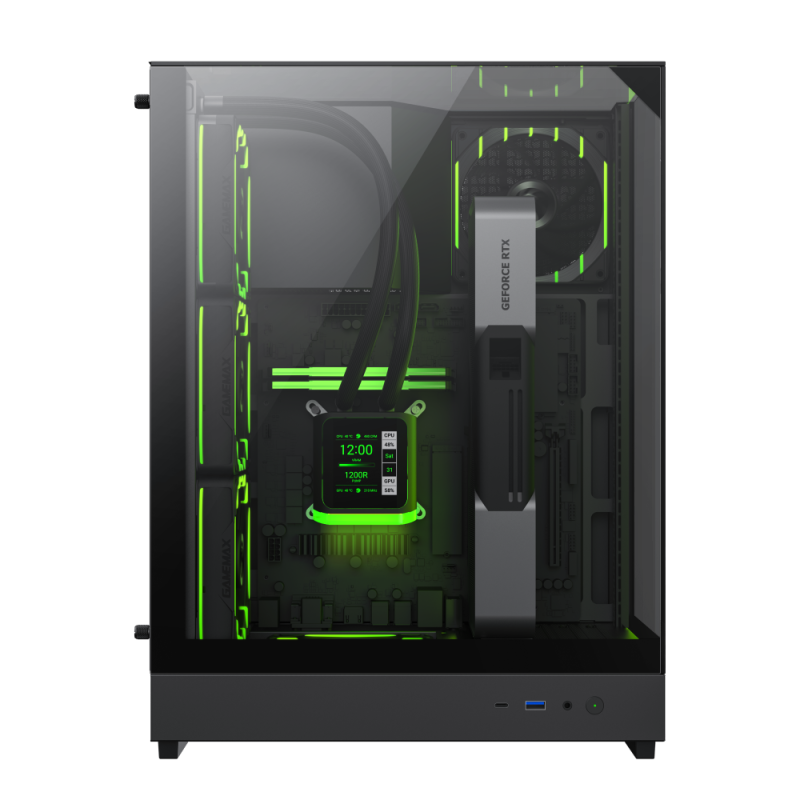 GameMax T20 BK M-ATX Tower RGB PC Cases