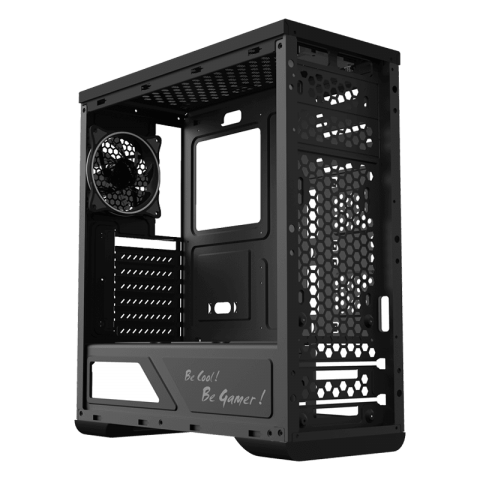 GameMax Shine G517 Gaming Case | Rainbow LED Mid-Tower ATX Showcase Chassis | G__ 517