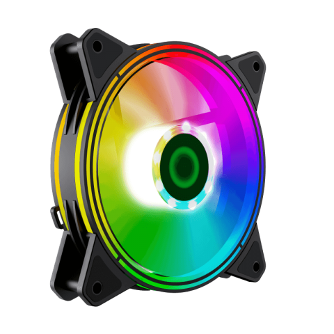 GameMax RQ300 Cooling Kit – 120mm 3-in-1 ARGB PWM Fan Kit with Remote Control & 100+ Lighting Effects | RQ_ 300