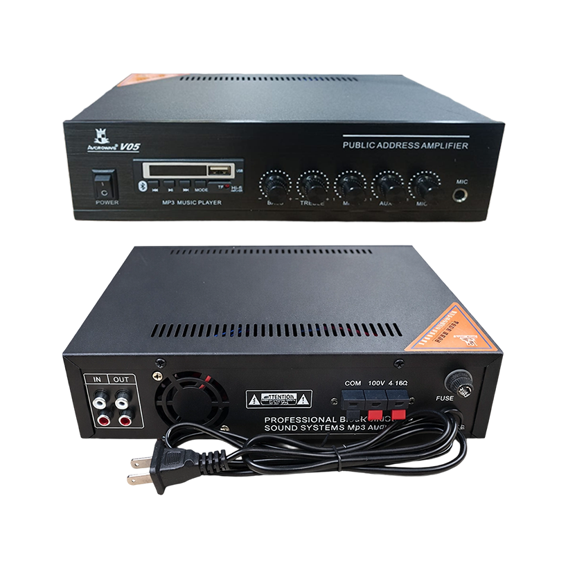 Amplifiers AVCROWNS V-05 50W Public Address (PA) Mixer Amplifier | { V- 05_ 50W }