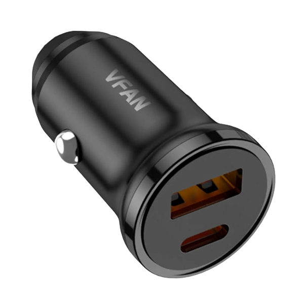 VFan C03 Car Charger 12–24V DC / Fast Car Charger | C 03_