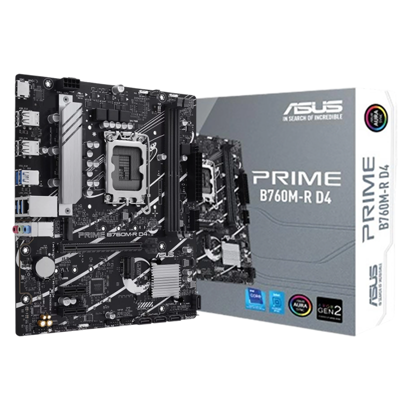 ASUS PRIME B760M-R DDR4 Intel 13th Gen Motherboard DDR4 2xM.2 Gen4 Mainboard