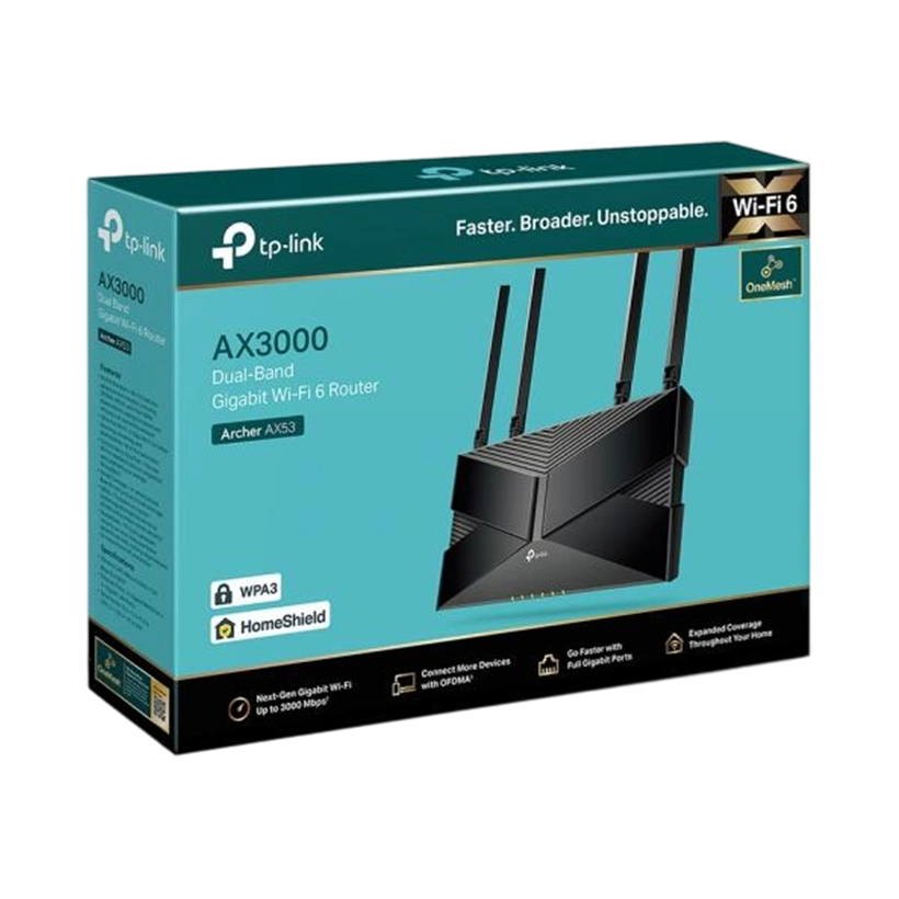 TP-LINK ARCHER AX53 GIGABIT WI-FI 6 AX3000 ONE-MESH | TPLINK { AX_ 53_ }