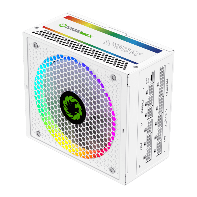 GameMax RGB 1050 PRO WT PSU Power Supply