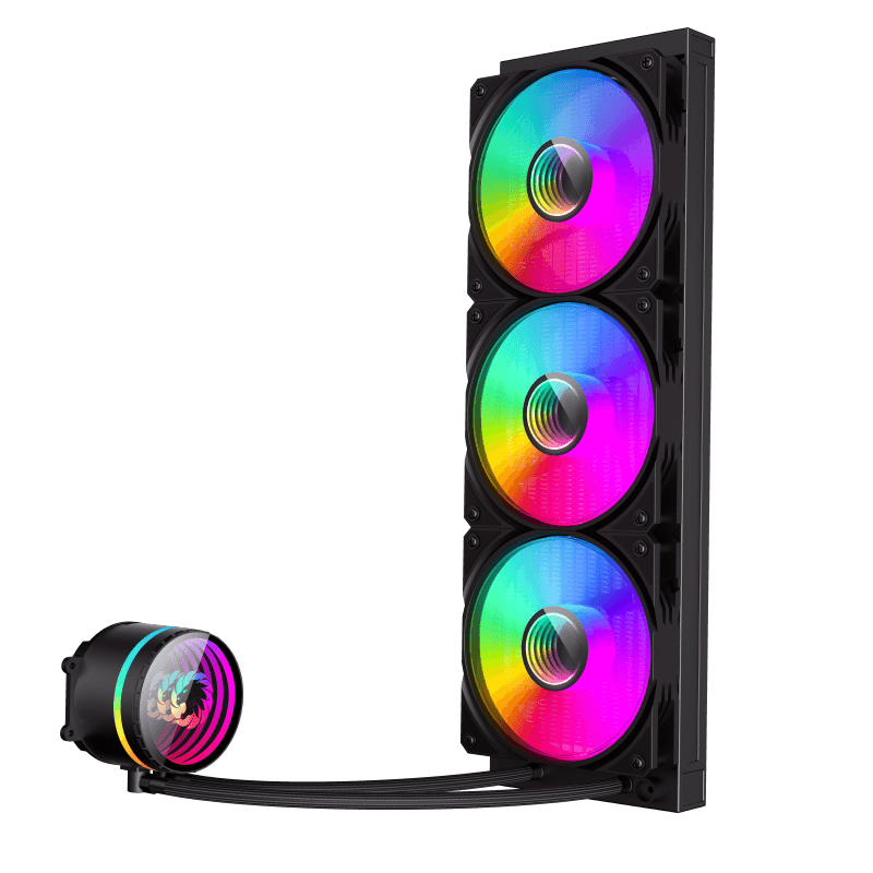 GameMax IceBurg 360 Infinity Liquid CPU Cooler | 360mm AIO with ARGB Sync, PWM Control & 250W High-Performance Cooling