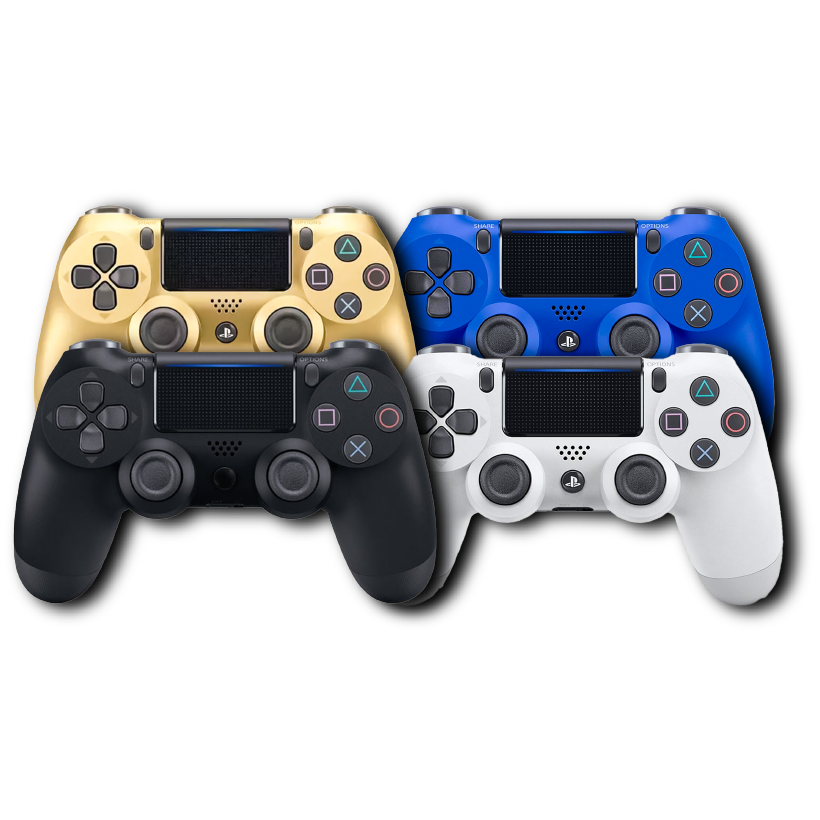 Double Shock 4 Wireless Controller / Joystick For PS4 / White - Black - Blue - Gold