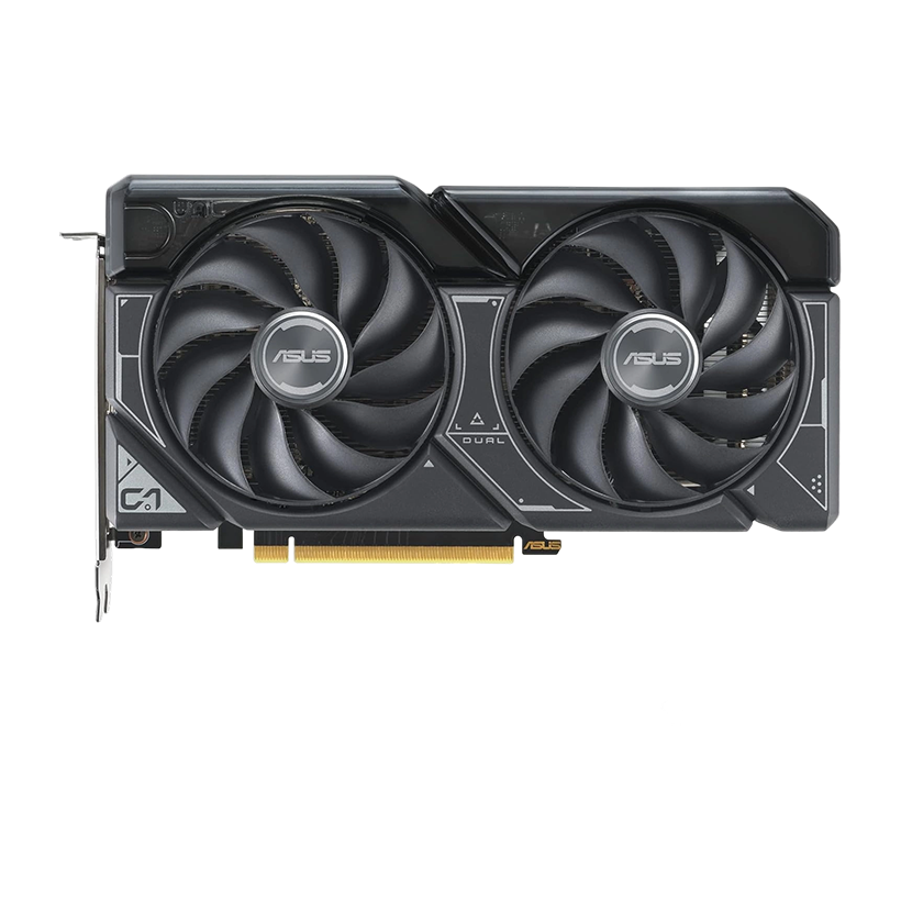 ASUS Dual GeForce RTX 4060 OC Edition 8GB GDDR6 with two powerful Axial-tech fans and a 2.5-slot design for broad compatibility