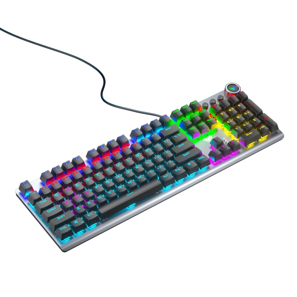 Aula F3018 White Double Sensing Axis Mechanical Gaming Keyboard