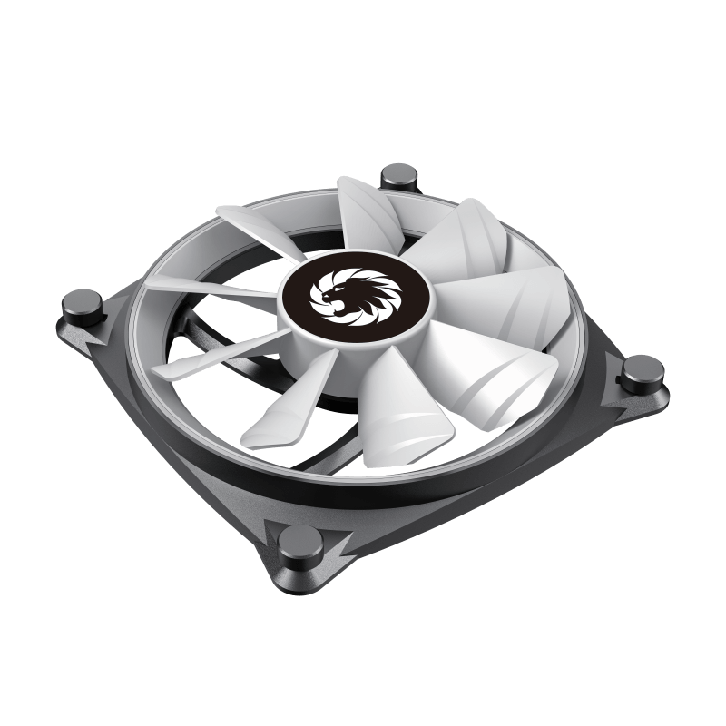 GameMax GMX-12-CBB ARGB Big Bowl Fan | High-Pressure Ultra-Thin Cooling Fan with Sickle Blade Design & RGB Sync Support (GMX12CBB)