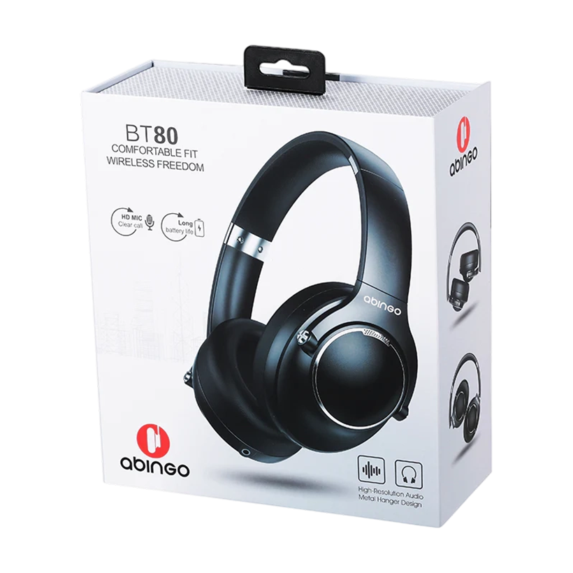 Abingo BT80 bluetooth headphone wireless Headset over-ear deep bass