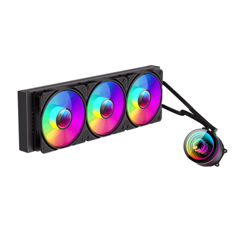 GameMax IceBurg 360 Infinity Liquid CPU Cooler | 360mm AIO with ARGB Sync, PWM Control & 250W High-Performance Cooling